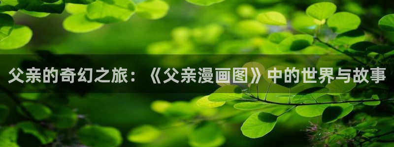 yy漫画网页入口：父亲的奇幻之旅：《父亲漫画图》中的世界与故事